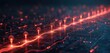 © Pete - Digital roadmap shows glowing pathways connecting nodes. Data points pulse on complex circuit board. Futuristic infographic displays network progress. Abstract tech network with red light.