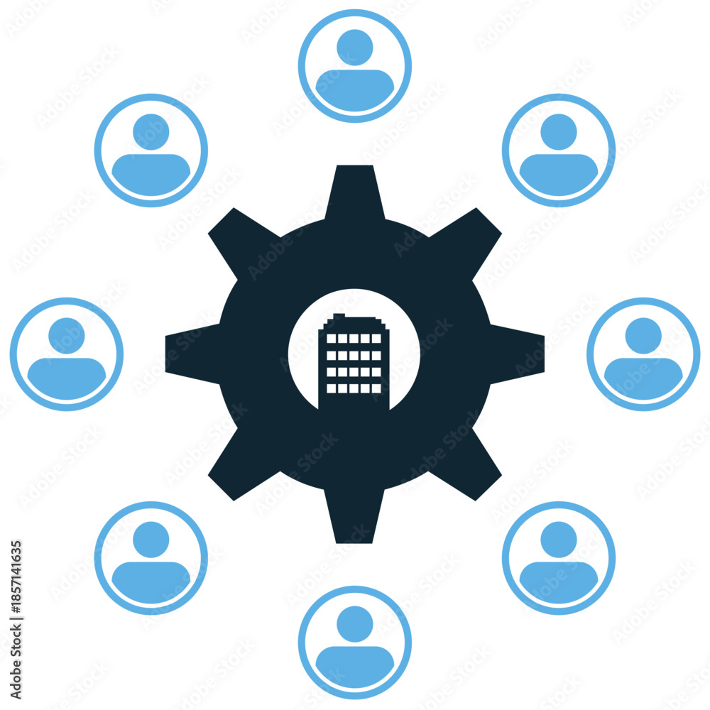 Association icon vector for organizations and clubs. Ideal for ...