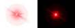 © Ontime Rahela - Red lens flare light effect with star burst on transparent background for creative graphic design projects and digital photo editing work