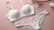 © Md - Elegant white lace bra and panty set