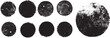 © miloje - Grunge post Stamps Collection, Circles. Banners, Insignias , Logos, Icons, Labels and Badges Set . vector distress textures.blank shapes.