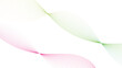© Depends_F - Graceful curving lines in green yellow and pink create a delicate intertwining pattern on white