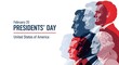 © BestPhotosEver - Presidents' day graphic featuring overlapping profiles of prominent united states presidents