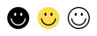 © golo - Smile face icon set - Simple emoticon symbols