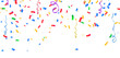 ©  PixelPulse - confetti falling down isolated on transparent background