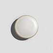 © zihad - Blank round cosmetic jar lid or cream container cap with pearlescent finish and hard shadow perfect for beauty packaging mockup, cosmetic branding, and minimalist commercial advertising
