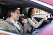 © ADDICTIVE STOCK - Couple enjoying a joyful road trip together