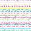 © Viktoriia Protsak - Seamless scribble line, pattern brush set for creative layouts, playful decoration and continuous decorative lines with smooth flowing rhythm.
