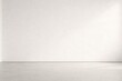 © ZL Studio - Clean Minimal White Wall Background with Soft Warm Light and Large Copy Space