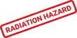 © Mahmud - Grungy red rubber stamp displaying RADIATION HAZARD alert for dangerous environmental conditions