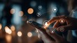 © Anan - Digital Engagement, User Interaction, Modern Workspace, Business Technology, Mobile Environment, Close-Up Viewpoint
