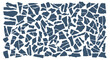 © Michael - An abstract background or texture featuring a pattern of dark blue shattered pieces resembling broken glass or mosaic tiles.