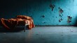 © senadlife - An abandoned bed with crumpled sheets sits in a blue-walled room devoid of decoration, evoking feelings of neglect and solitude in a deserted and hauntingly beautiful environment.