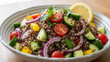 © aalami - Delicious quinoa salad with fresh vegetables and lemon