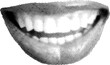 © MotionArt - Opened woman mouth in scream as retro halftone collage elements for mixed media design. Lips in halftone texture, dotted pop art style