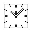 © vidmarket - Clock Face Showing Five Minutes to Deadline