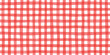 © Hulinska Yevheniia - Seamless hand painted red gingham check pattern with soft watercolor texture. Warm cheerful plaid background ideal for fabric, wallpaper, packaging, stationery, kitchen and summer designs