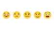 © Cezar_911 - Flat style emoji set depicting different emotions from sadness to happiness