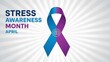 © Musfequr Zone - Celebrate stress awareness month in april illustration