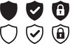 © Jeasmin - security shield icons with checkmarks and locks