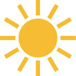 © Robet - Flat Simple Sunlight Ray Icon with Circle Shape for Summer Element