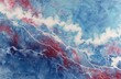 © Agna - Abstract visual of red and blue marbled textures with white veins, resembling a map or terrain