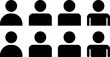 © mohammad - Group of eight silhouetted figures