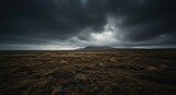 A dramatic, desolate landscape featuring powerful winds sweeping across a dark, turbulent environment under heavy, ominous clouds ,swirl ,nature ,natural