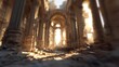 © putri syakilla - Ruined cathedral interior