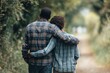 © Mr. Muzammil - African Black Couple Walking Arm in Arm Through Forest in Peaceful Outdoor