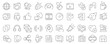 © Neko funny - Social Media and Communication Line Icons Set for Digital Marketing.