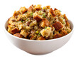 © Karina - Bowl of Savory Bread Stuffing with Herbs