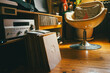 © krsmanovic - Vinyl collection and hi-fi in living room
