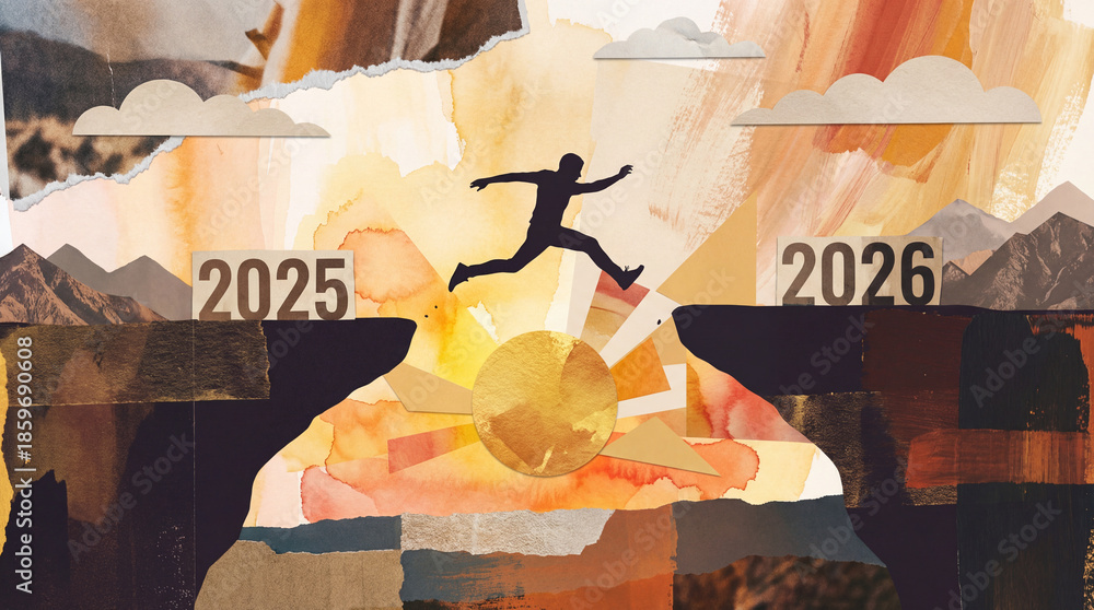 Merry Christmas and Happy New Year 2026: A Leap from 2025 to 2026 with ...