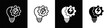 © kondesign - Innovation Icon Set White Black Background Style