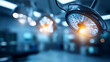 © Kateryna - Artistically blurred background of modern operating room creating soft surgical environment defocused medical equipment abstract operating theater intentional blur effect for