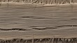 © hatkadigital - Close-up view of weathered, modified softwareed, and frayed light brown wooden planks with a rough, dry texture, showing signs of age and exposure.