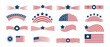 © Jahida - American flag patriotic symbols and icons set, vector illustration