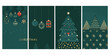 © Juran - Festive christmas patterns ornaments trees and sparkling holiday designs