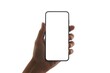 © Nur - Hand holding blank smartphone