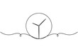 © Md. Sohel - Alarm clock icon continuous one line drawing on white background minimalist timepiece symbol outline vector illustration