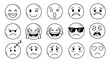 © Shahbaz - A set of various emoticon faces with different expressions and emotions