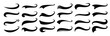 © Aouaj - baseball swoosh tails isolated black curly lines