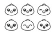 © Антон Сальников - Cute Chick Faces with Different Expressions