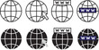 © MDneamul - Globe symbol icons set. World web icon. Website Icon. world wide web icons collection. vector www icon isolated on transparent background