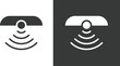 © Sultana Design - Movement Detection Icons. Motion sensor symbol. Occupancy sensing graphic design. Intruder alert and alarm regulation signs