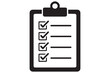 © MdOmar - Checklist confirmation list black silhouette icon