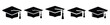 © Pallobroy - Isolated graduation cap on the white background.