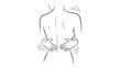 © MilioDerestd.co - Woman holding her bare back pain.