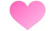 © Cindai - A large pink heart, softly shaded from a darker edge to a lighter center, set against a clean white background